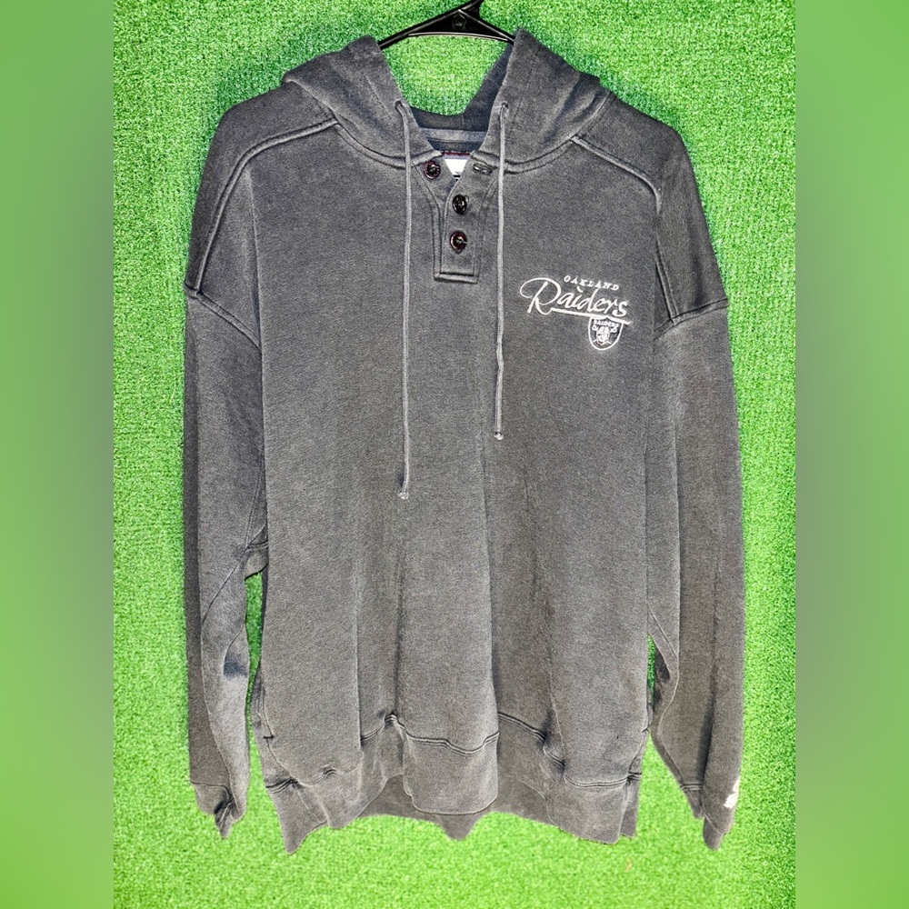 Vintage Oakland Raiders Starter Hoodie Sweatshirt / Size L